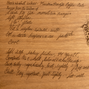 Custom Handwritten Recipe Engraved Cutting Board