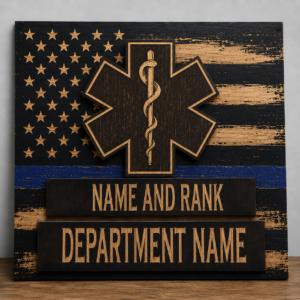 Personalized EMS Star of Life Wall Decor