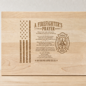 Firefighter’s Prayer Maple Wall Art