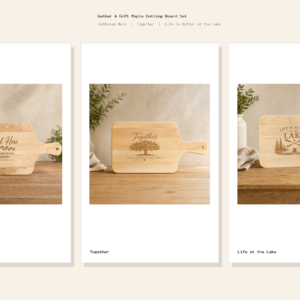 Gather & Gift Maple Cutting Board Set