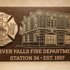 Custom Fire Station Plaque – Department Heritage Series