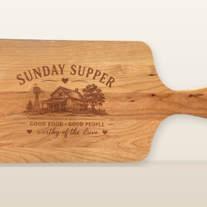 Sunday Supper Cherry Cutting Board
