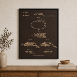 Police Handcuff Patent Wall Art | Law Enforcement Gift