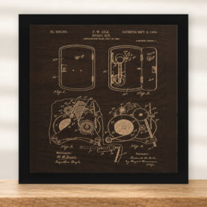 Police Signal Box Patent Wall Art | Law Enforcement Gift
