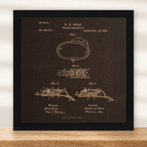 Police Handcuff Patent Wall Art | Law Enforcement Gift