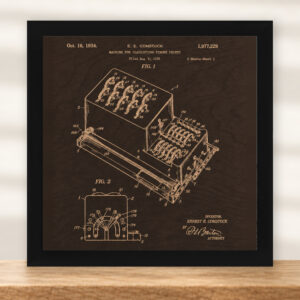 Fingerprint Classifier Patent Wall Art | Forensic Police Gift