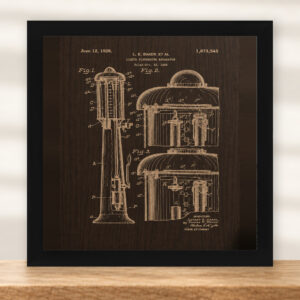 Visible Gas Pump Patent Wall Art