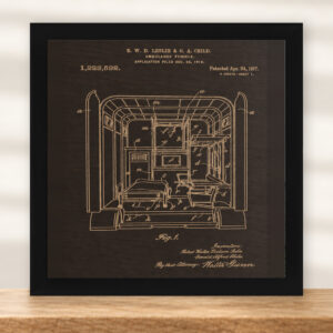 Ambulance Patent Wall Art | EMS Gift