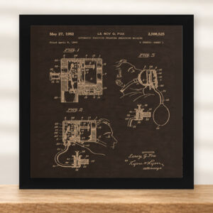 Automatic Positive Pressure Resuscitating Machine Patent Wall Art | EMS Gift